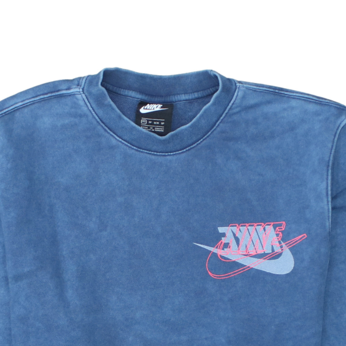 Nike Men's Blue XS Crew Neck Graphic Pullover Sweatshirt