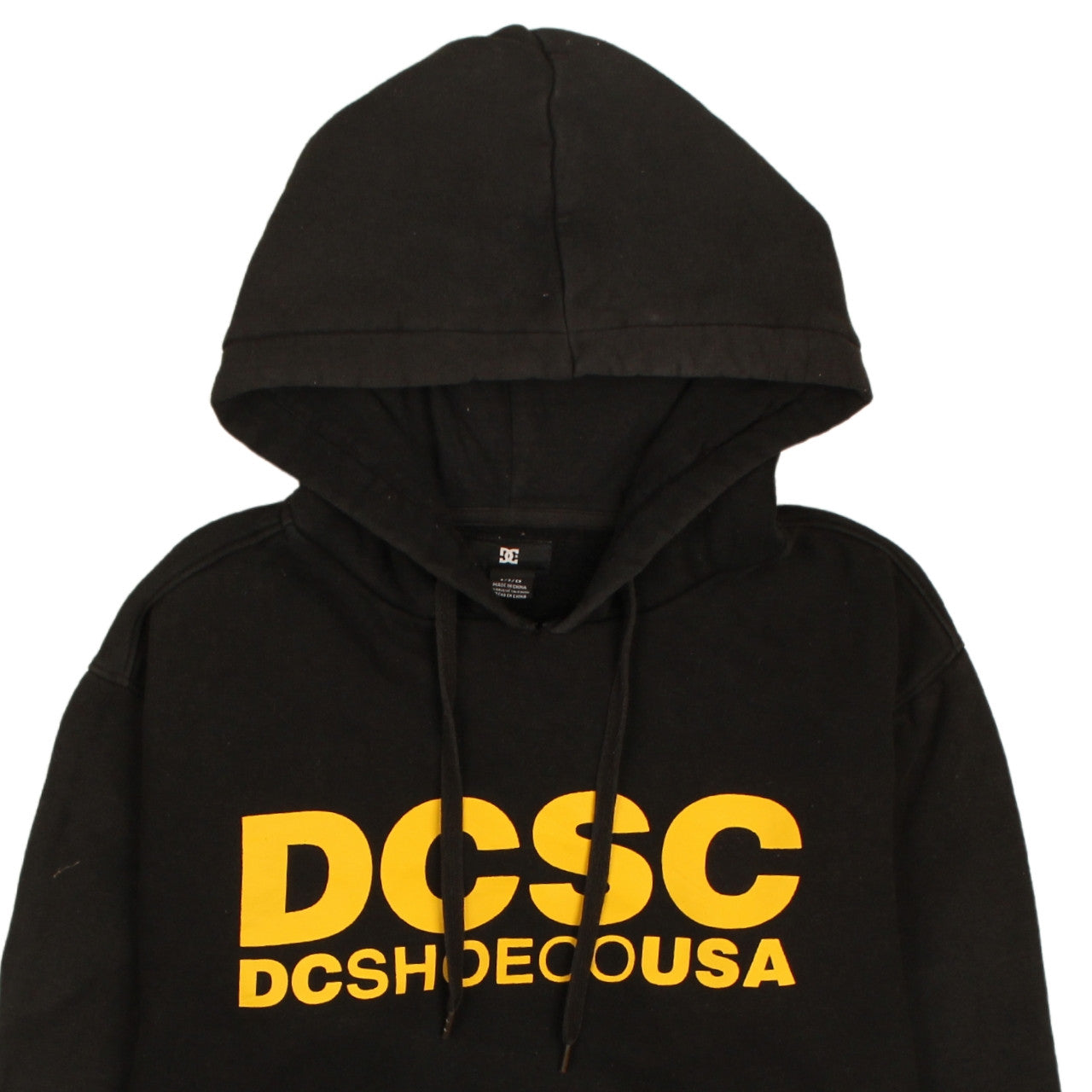 DC Shoes Men's Black Pullover Hoodie S Graphic Logo Skate Style