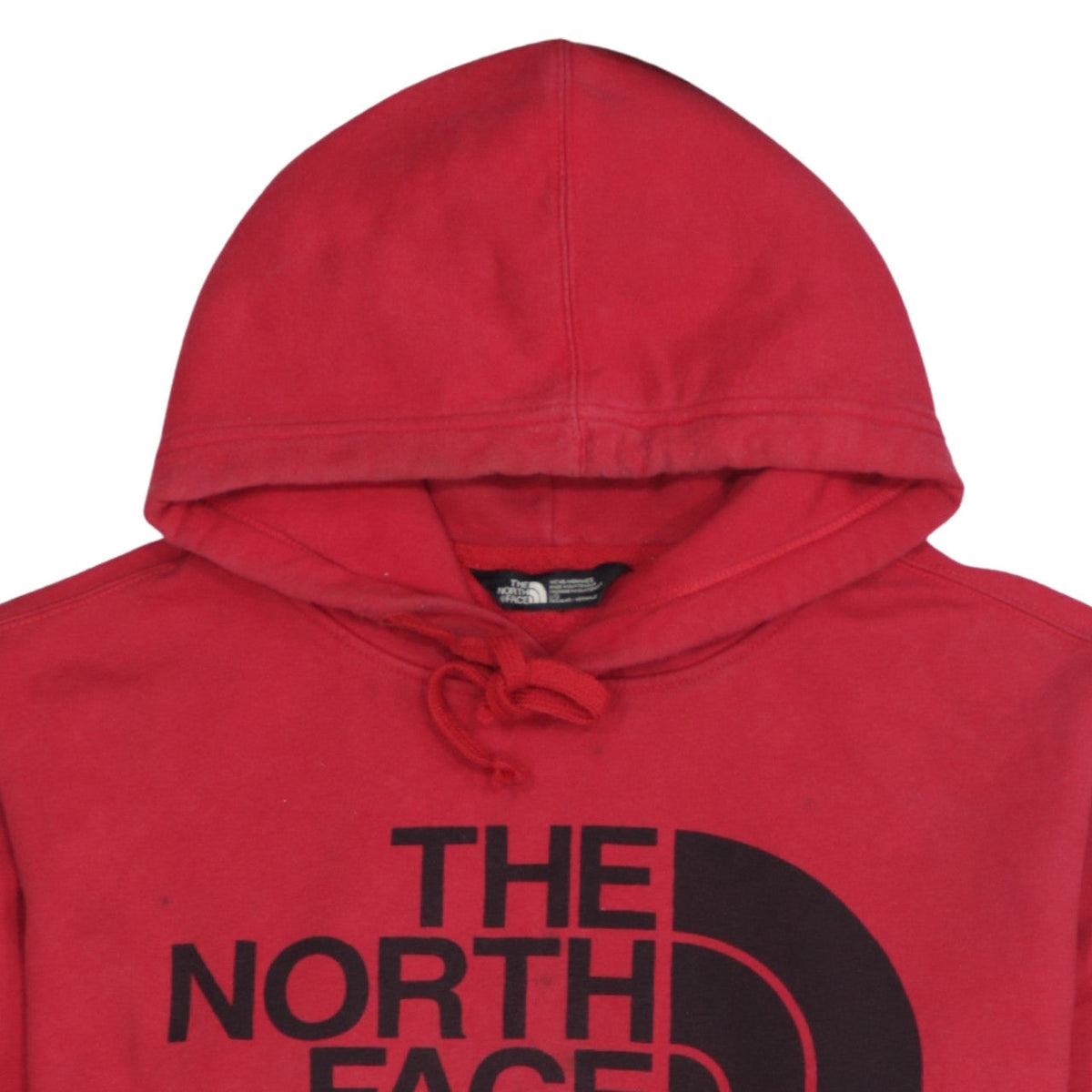 The North Face Mens Red Pullover Hoodie L Regular Fit Graphic Outdoor