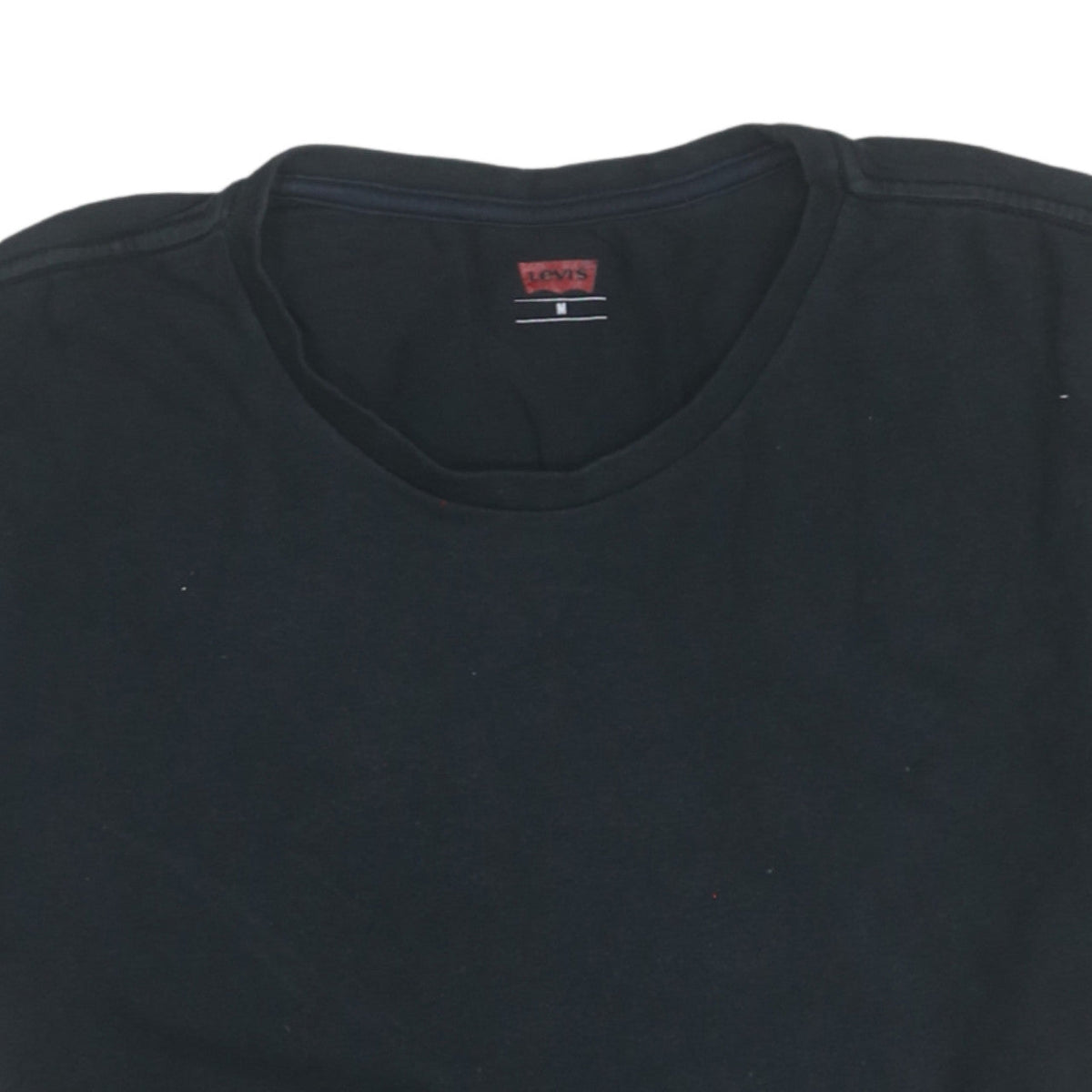 Levi's Men's Black Cotton Crew Neck Short Sleeve T-Shirt M