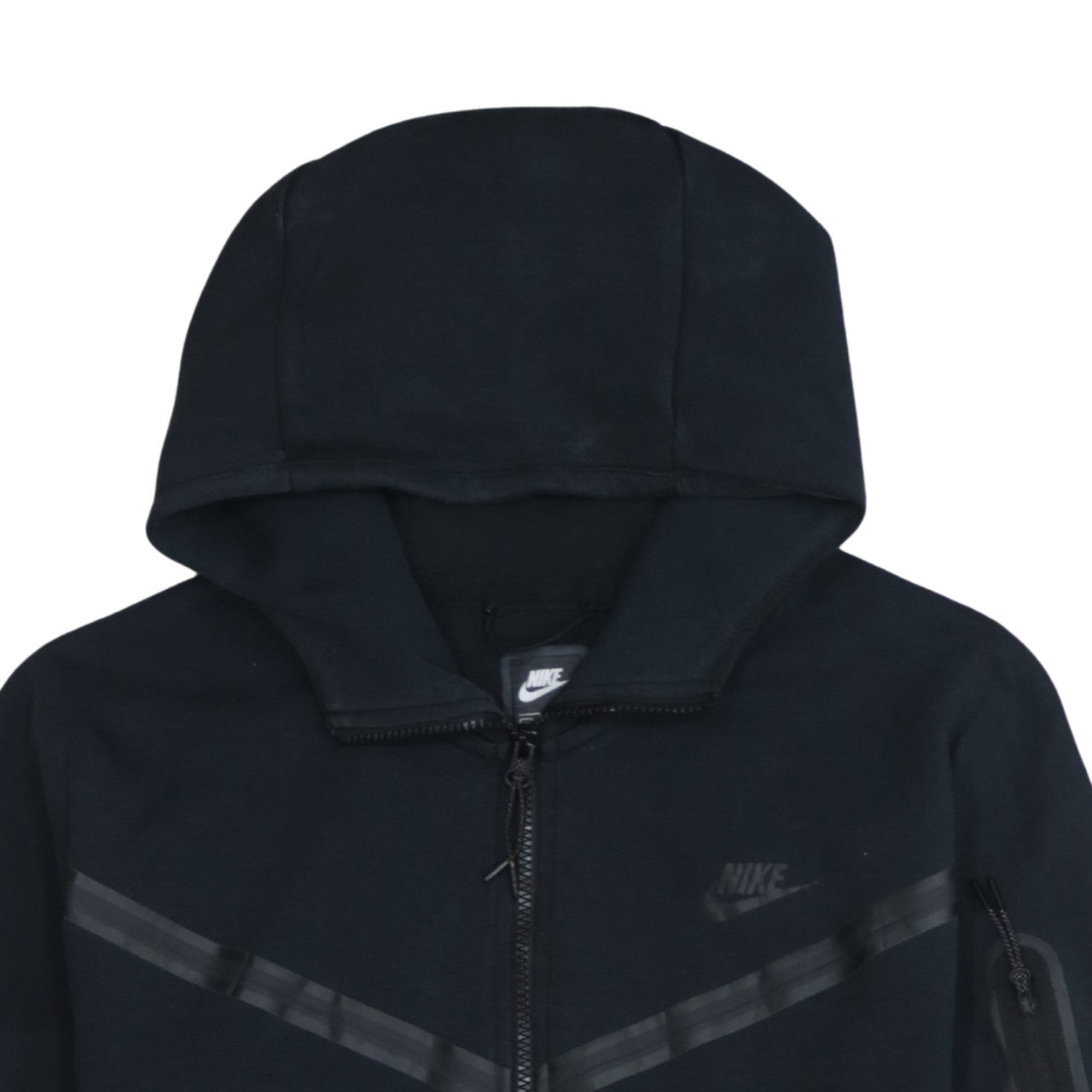 Nike Men's Black Full Zip Hoodie L Regular Fit Sportswear