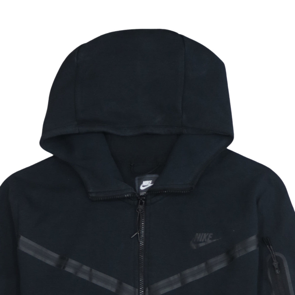 Nike Men's Black Full Zip Hoodie L Regular Fit Sportswear