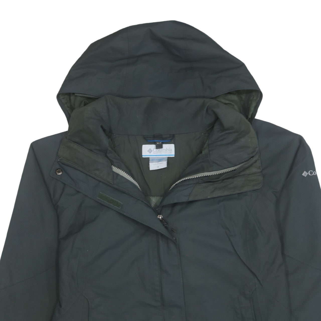 Columbia Womens Green Waterproof Interchange 3-in-1 Hooded Jacket Size M
