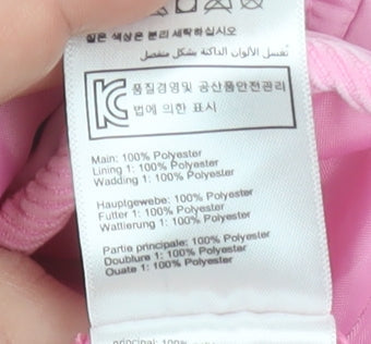 Joules Girls Pink Quilted Polyester Lined Basic Jacket 9-12 Months