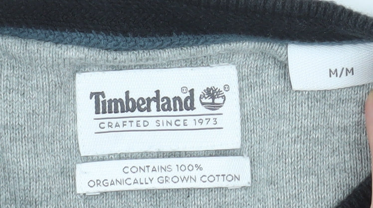 Timberland Men's Black Cotton Crew Neck Pullover Jumper M