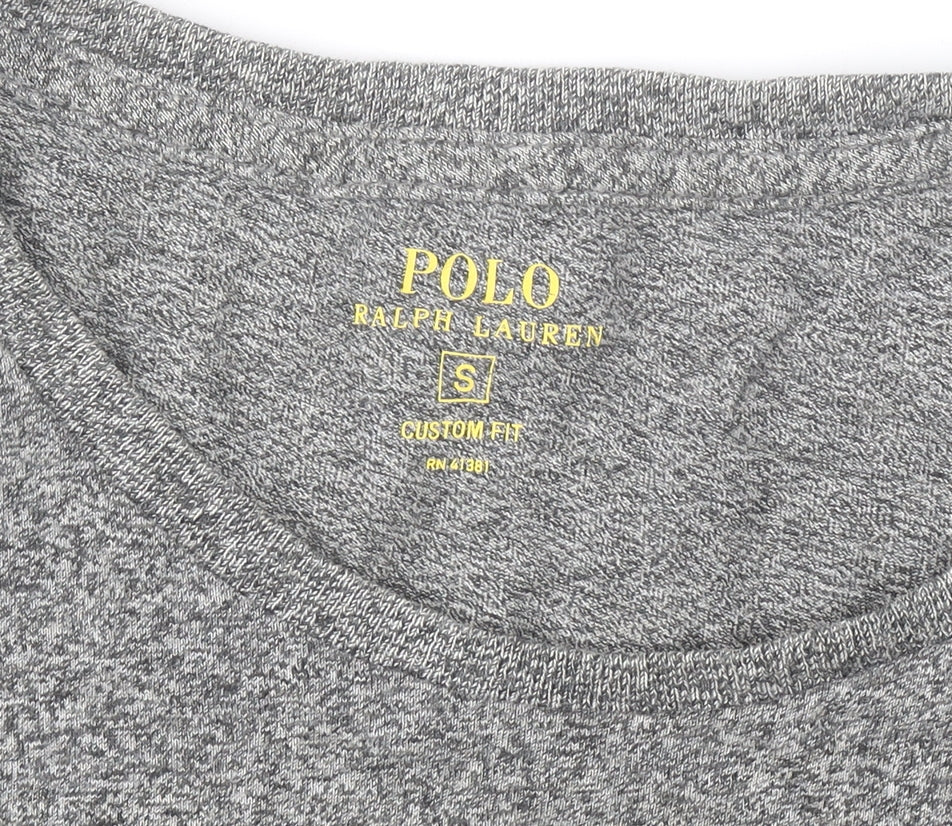 Polo Ralph Lauren Men's Grey Small Custom Fit Crew Neck T-Shirt