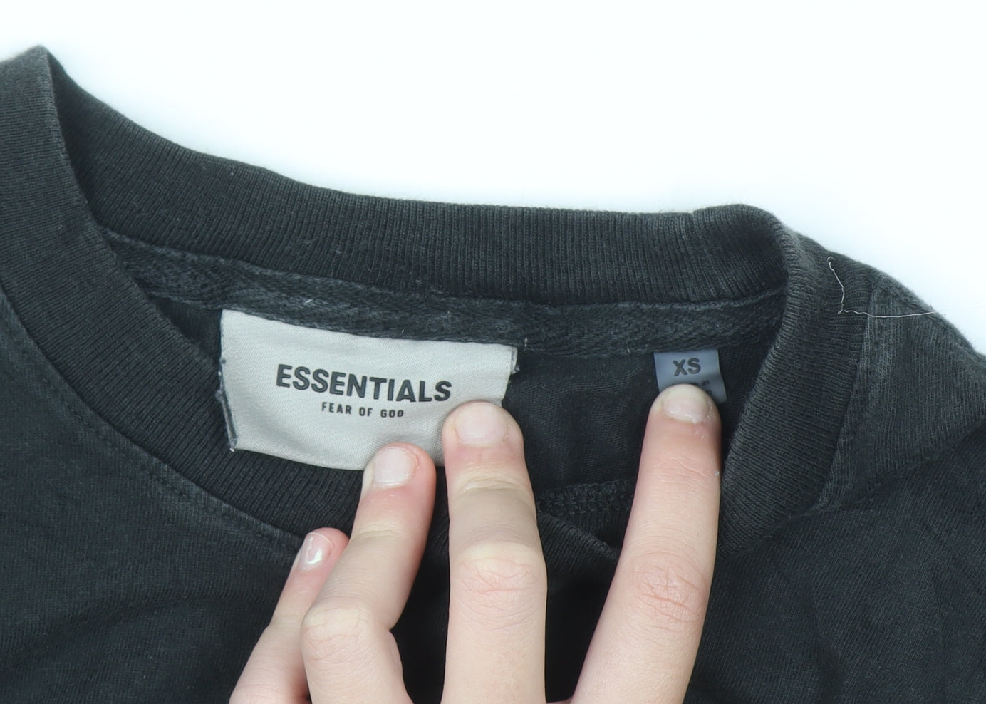 Fear of God Essentials Black Women's XS Relaxed Cotton T-Shirt