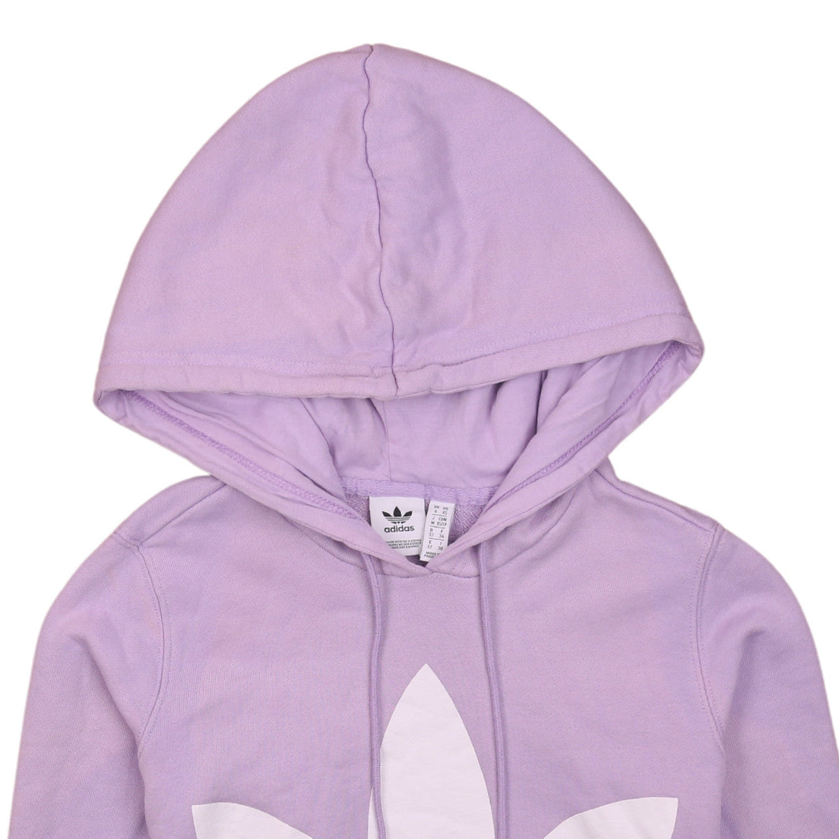 Adidas Womens Lilac Hooded Pullover Sweatshirt Size XS