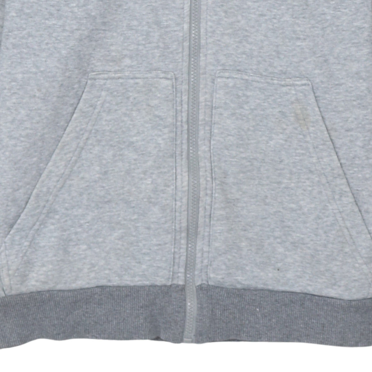 Adidas Men's Grey Full Zip Hoodie Size M Regular Fit Sportswear