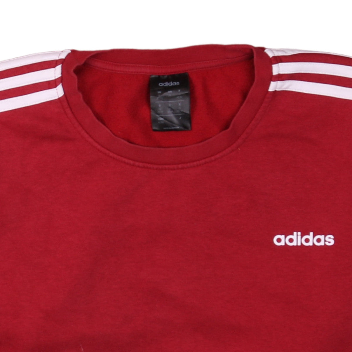 Adidas Women's Red Crew Neck Pullover Sweatshirt XL Classic Logo Style