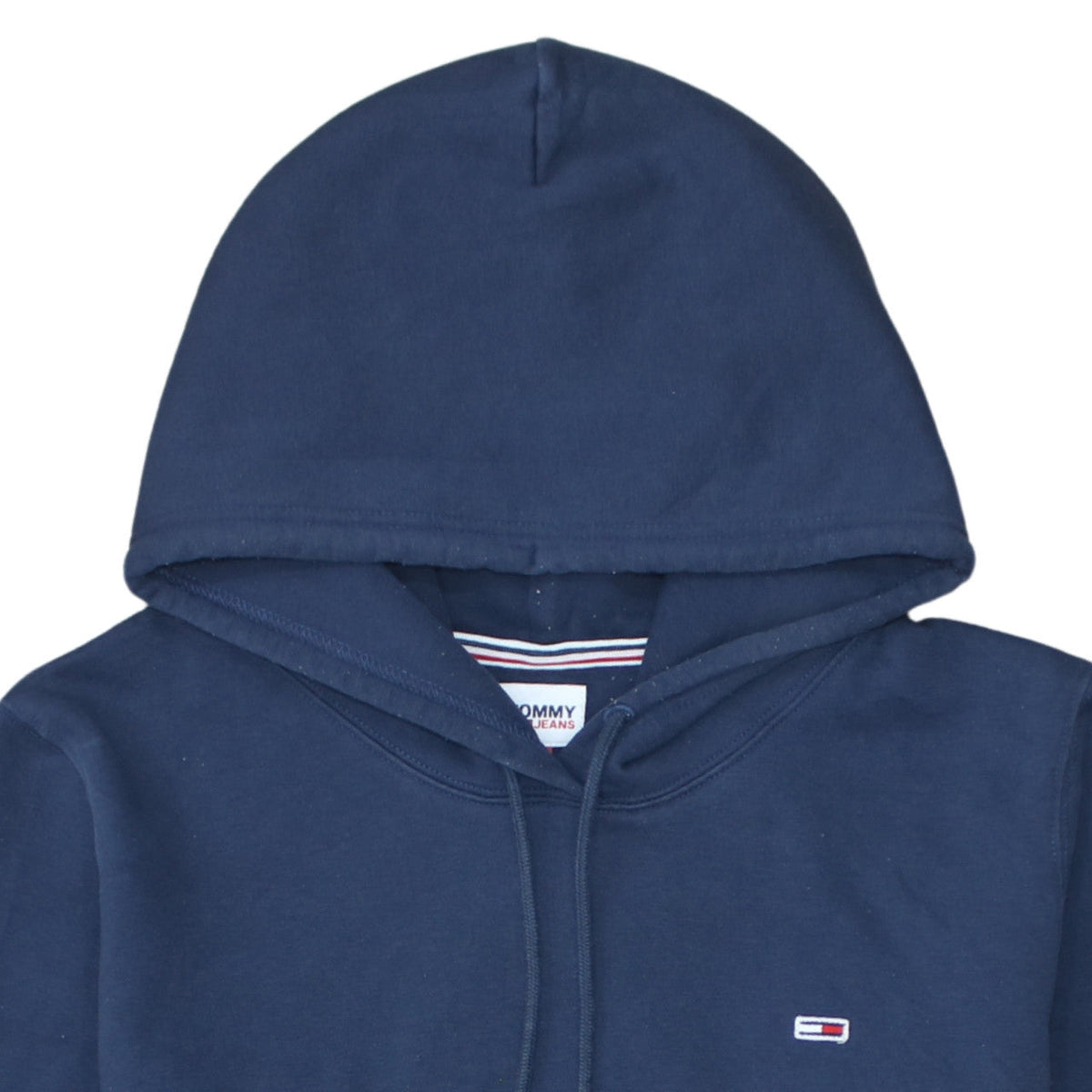 Tommy Jeans Men's Blue XL Pullover Hoodie Cotton Blend