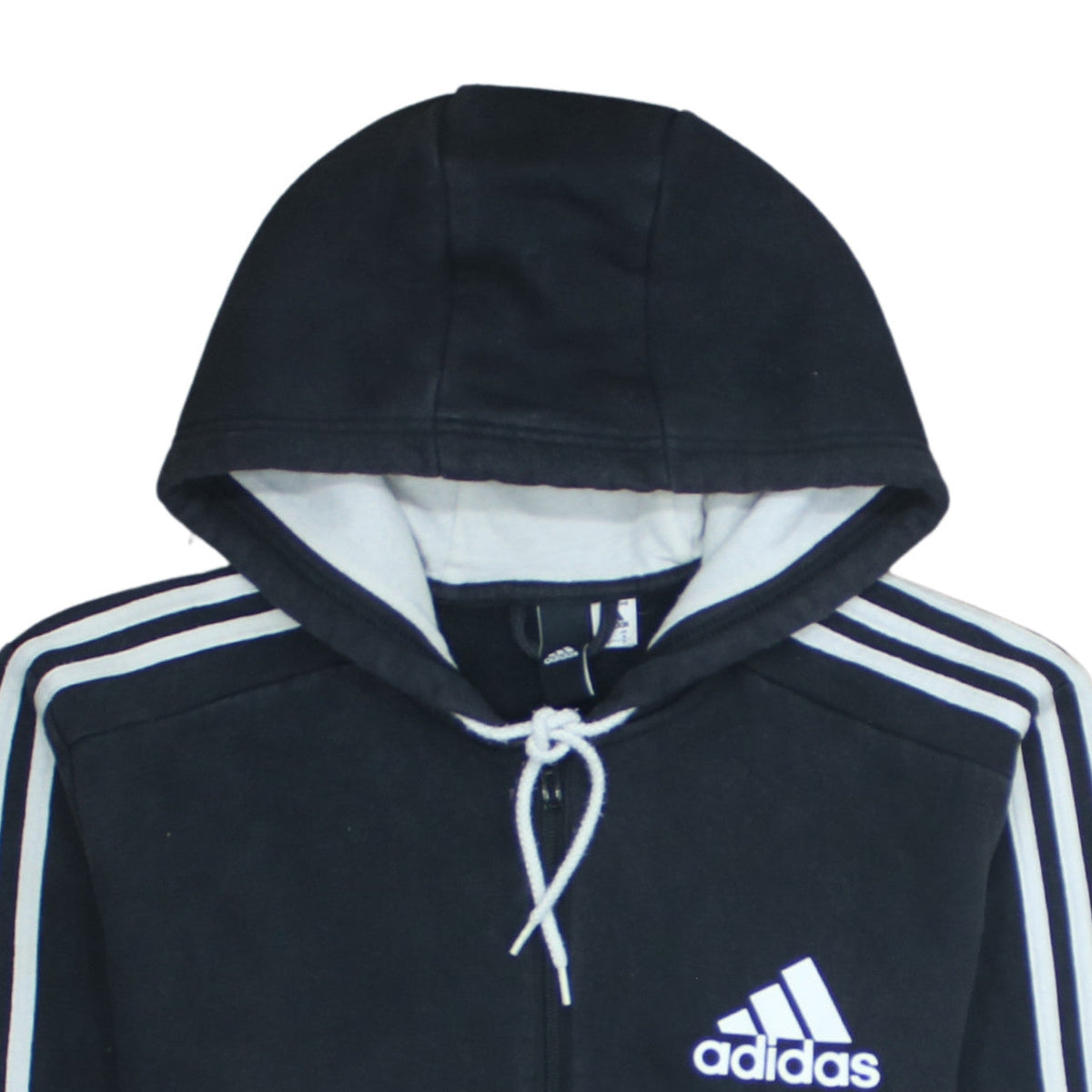 Adidas Men's Black Full Zip Hoodie M Sports Fleece Sweatshirt