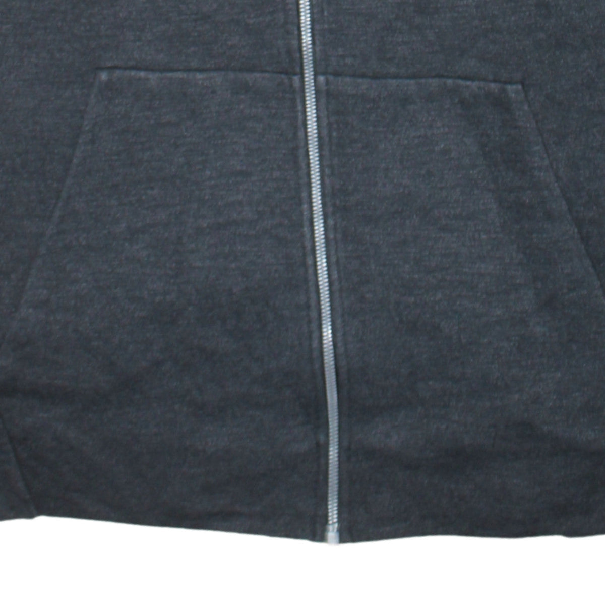 Nike Men's Grey Full Zip Hoodie XL Cotton Blend Lightweight