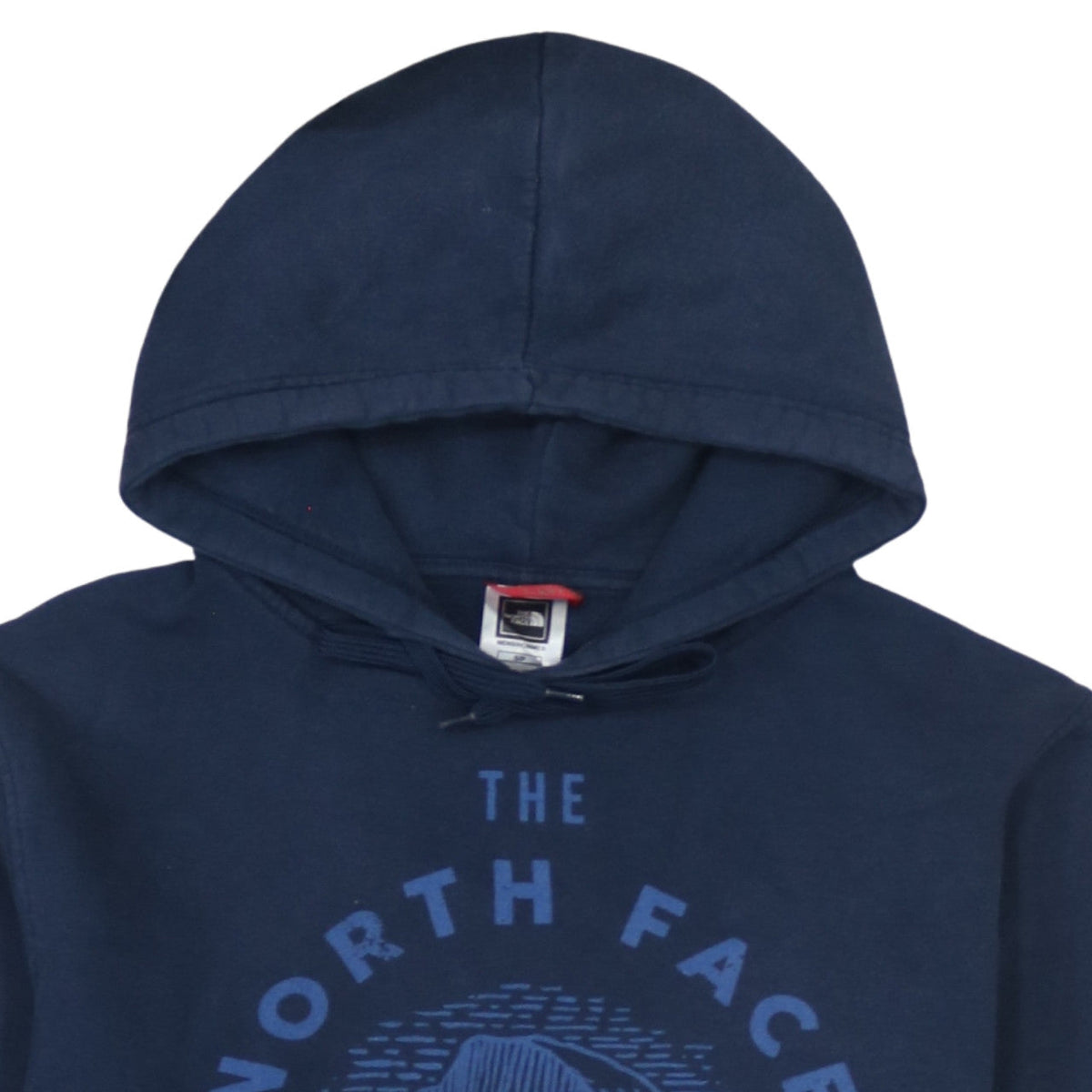 The North Face Men's Blue Pullover Hoodie Size S Outdoor Logo Sweatshirt