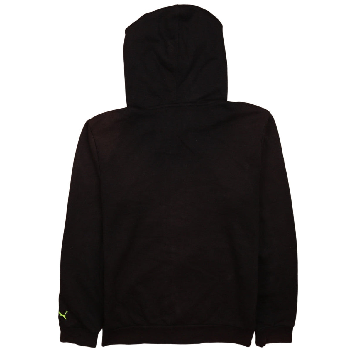Puma Boys Black Full Zip Hoodie Size 164 Graphic Print Sportswear