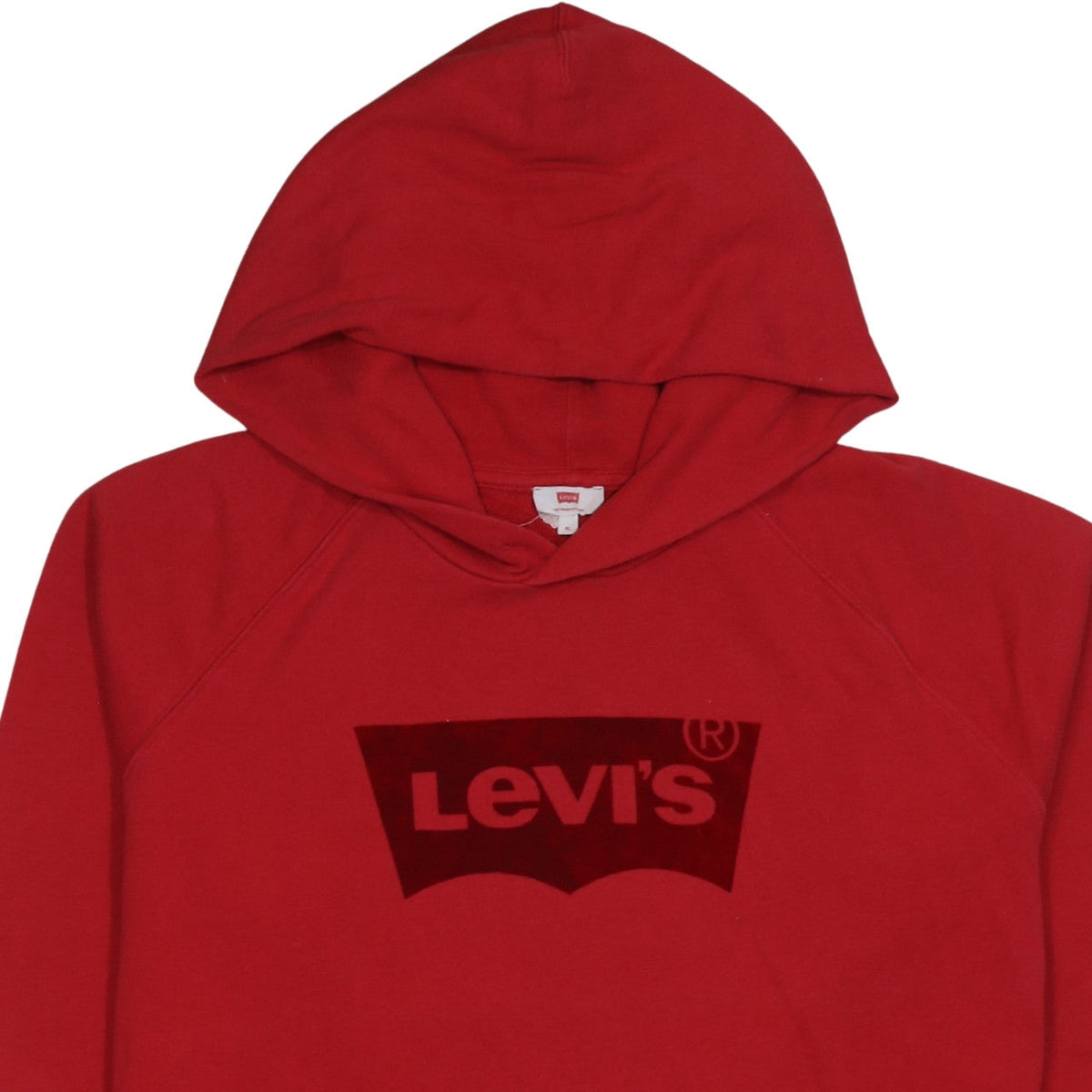 Levi's Men's Red XL Pullover Hoodie with Logo Graphic