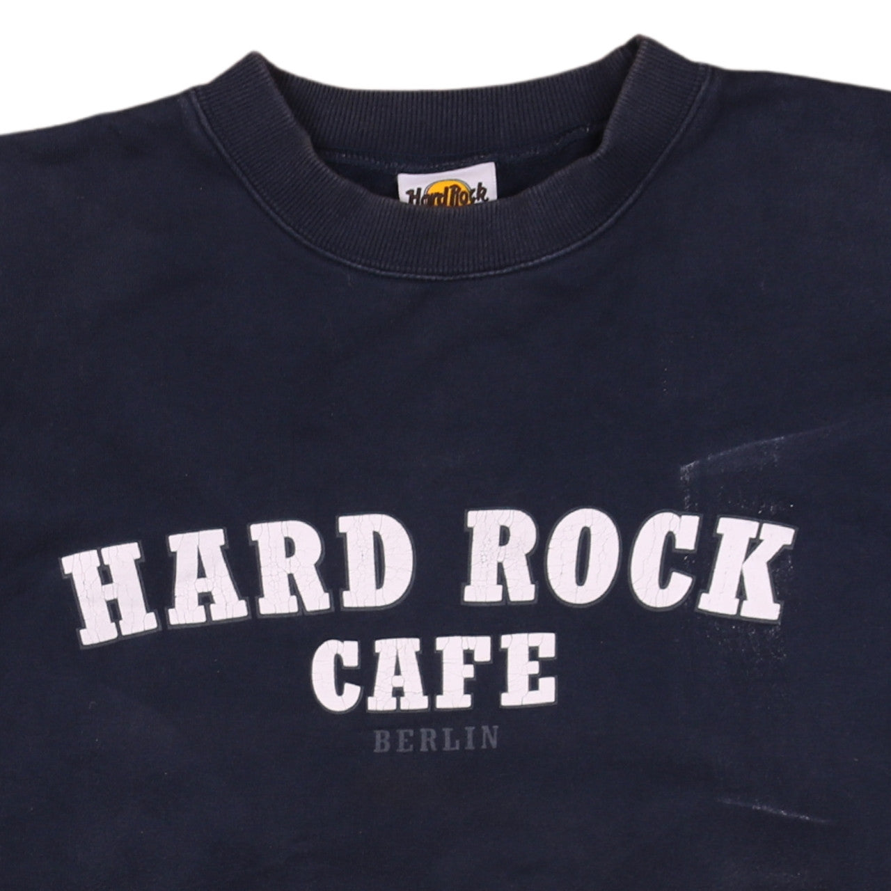Hard Rock Cafe Berlin Blue Mens Large Pullover Crew Neck Sweatshirt