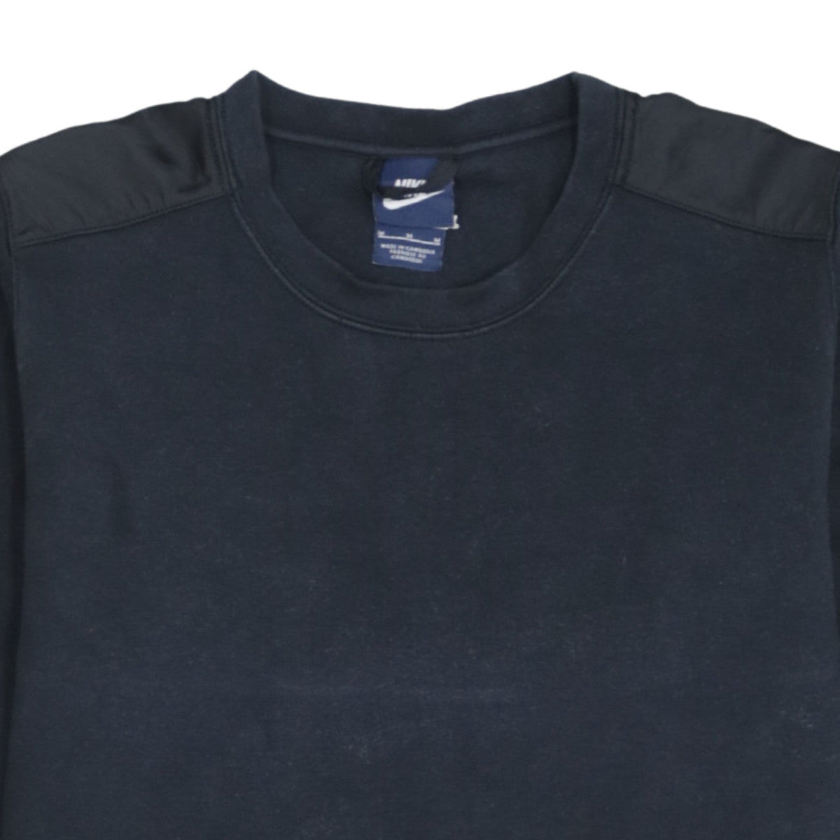 Nike Mens Black M Crew Neck Pullover Sweatshirt Cotton Blend
