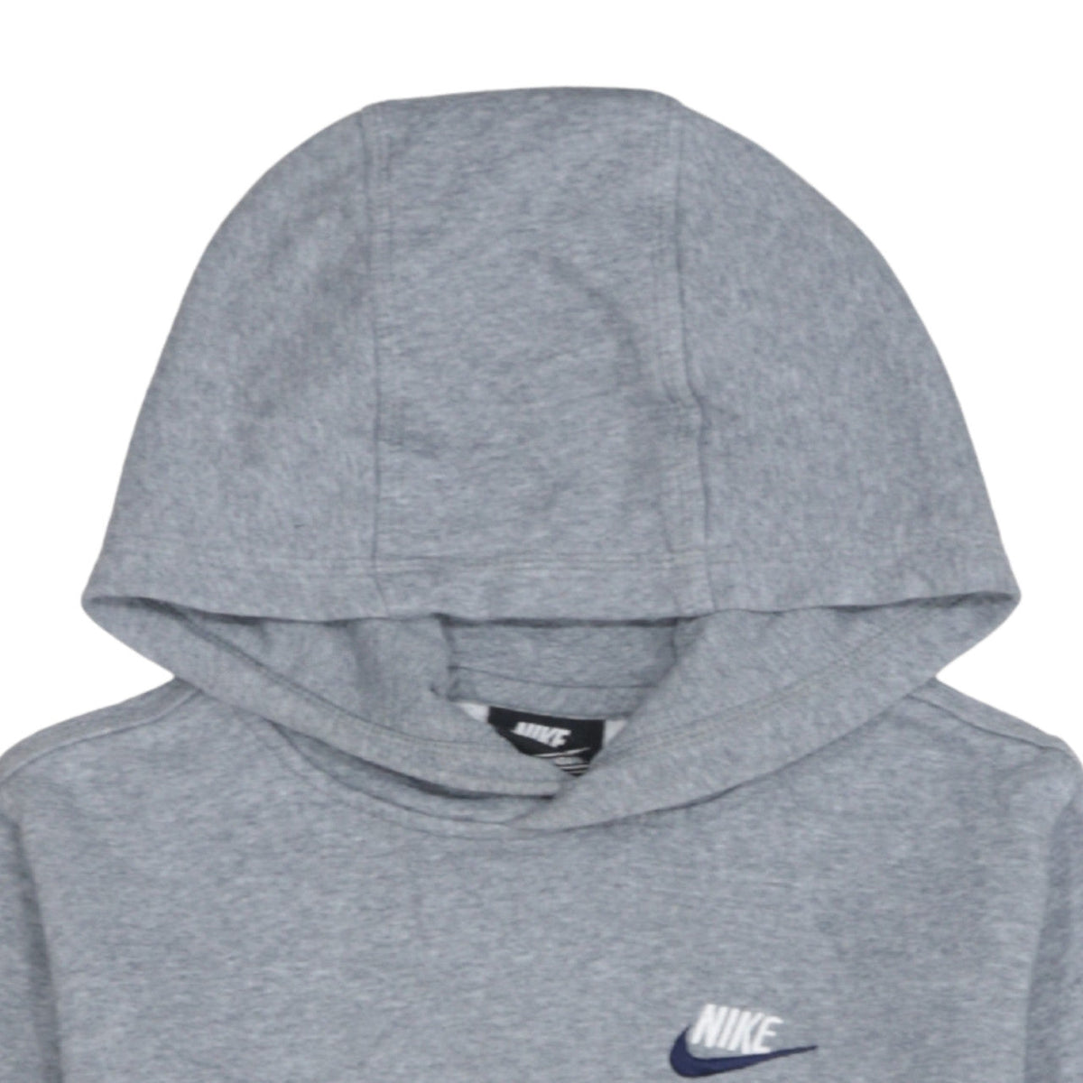 Nike Boys Grey XL Pullover Hoodie Standard Fit Fleece Sweatshirt