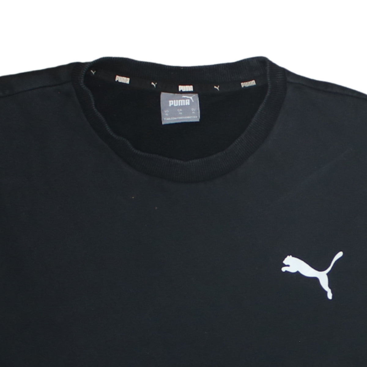 Puma Men's Black XL Crew Neck Pullover Sweatshirt