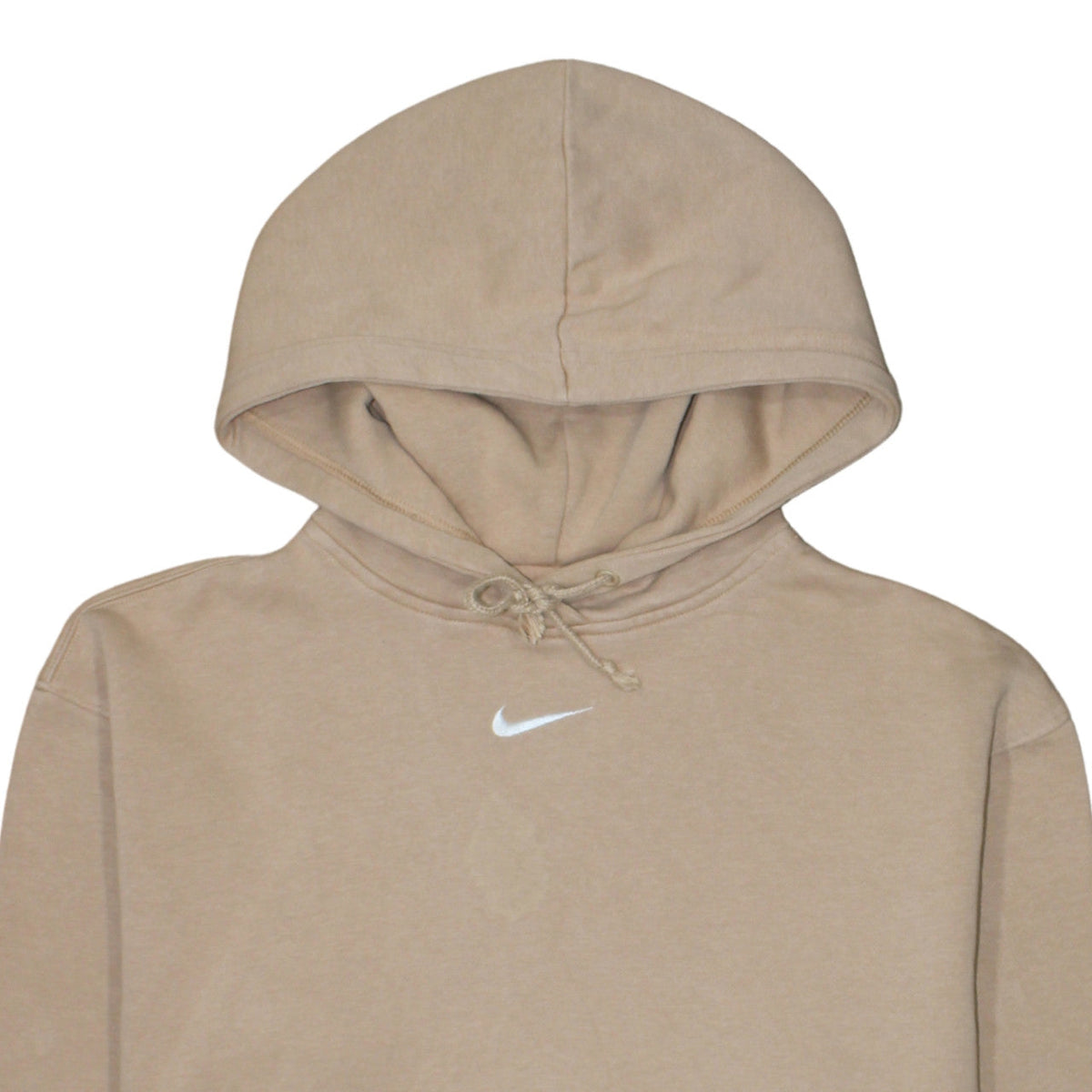 Nike Men's Beige Pullover Hoodie Size S Regular Fit Fleece