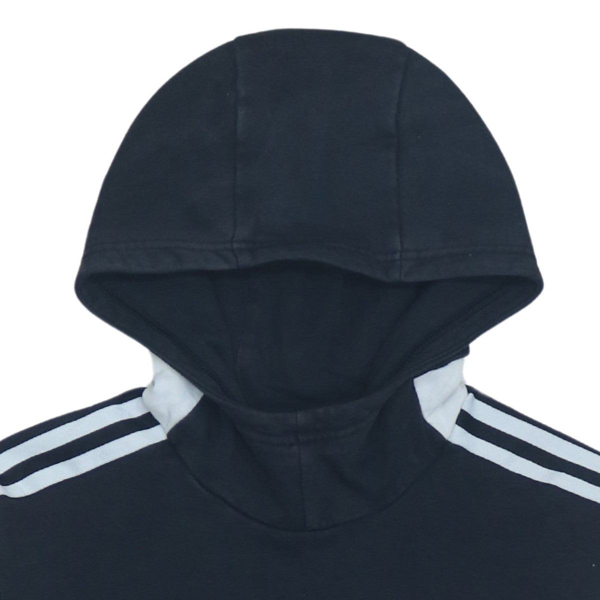 Adidas Men's Black XS Pullover Hoodie with Logo & Stripes