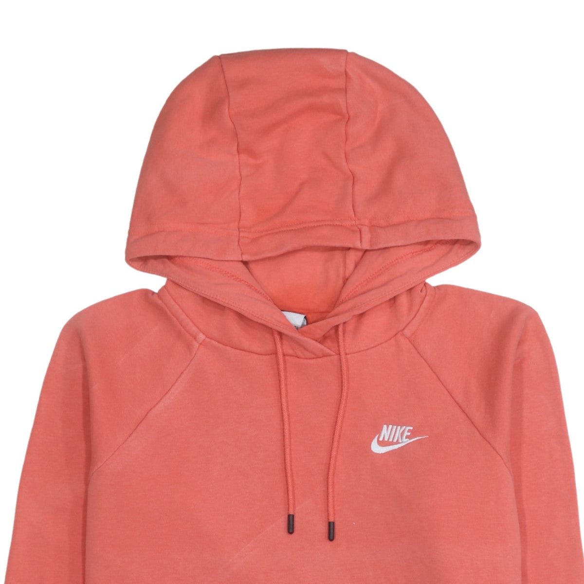 Nike Womens Coral Pullover Hoodie XS Cotton Blend Logo Casual