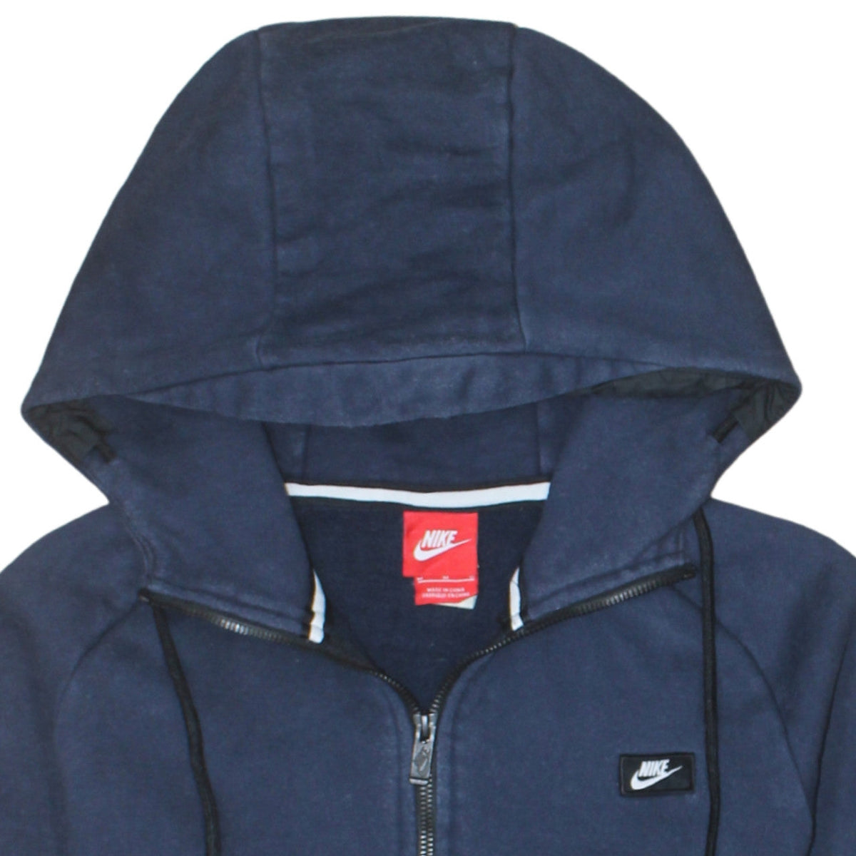 Nike Men's Blue Full Zip Hoodie Medium Fleece Sweatshirt