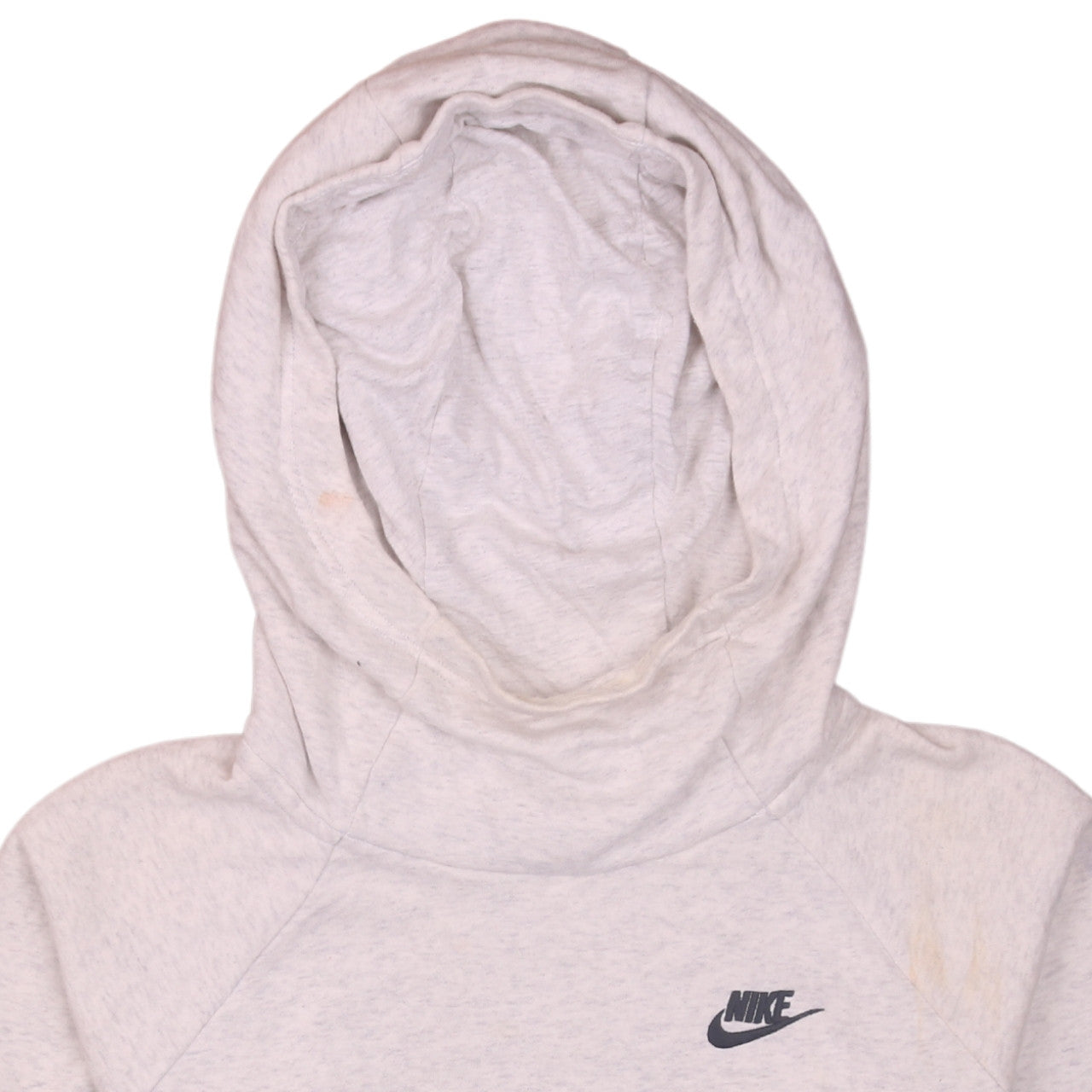 Nike Men's Beige Pullover Hoodie Small Fleece Logo Sweatshirt