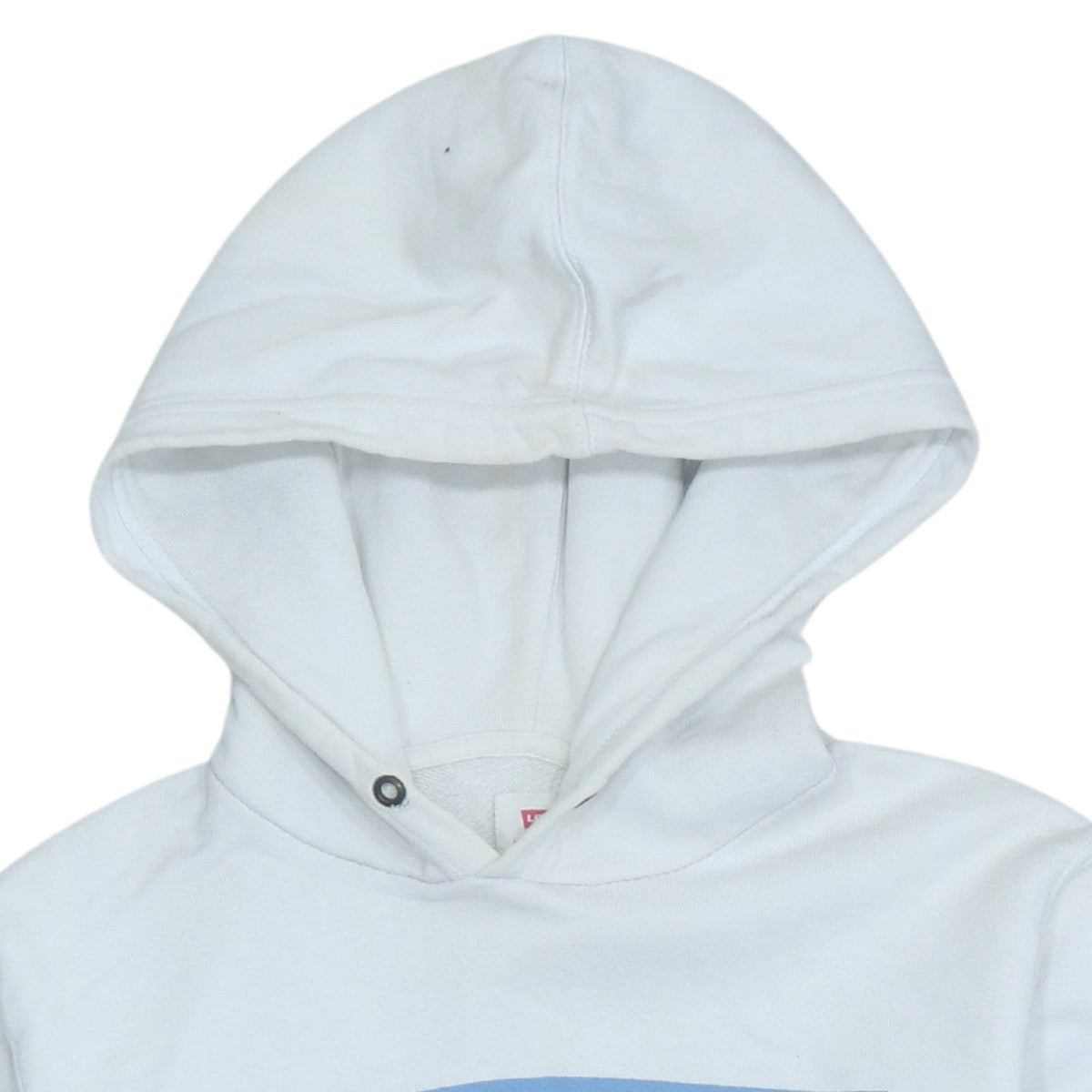 Levi's Men's White Small Pullover Hoodie with Logo Print