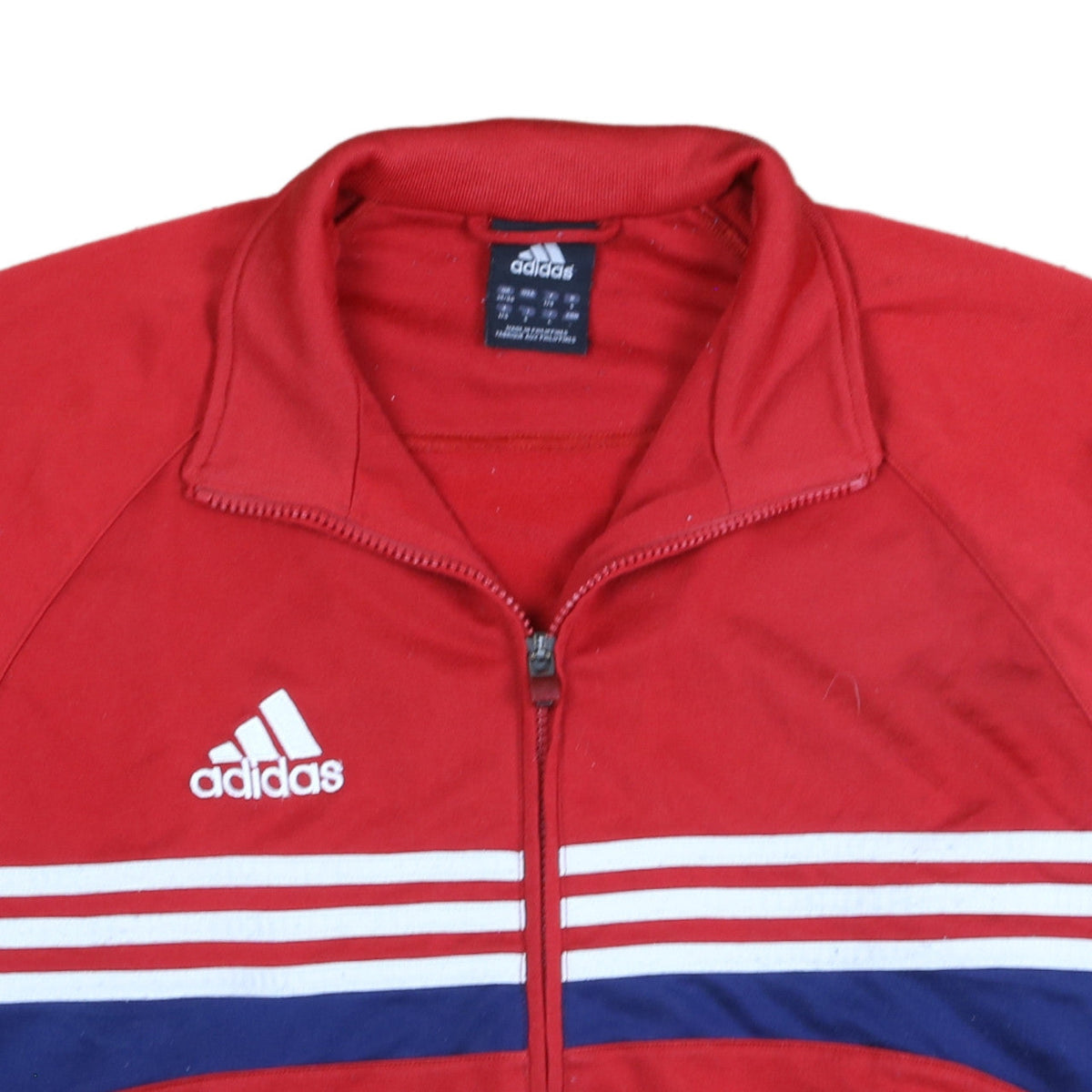 Adidas Men's Red Full Zip Track Sweatshirt Size L Sports Top