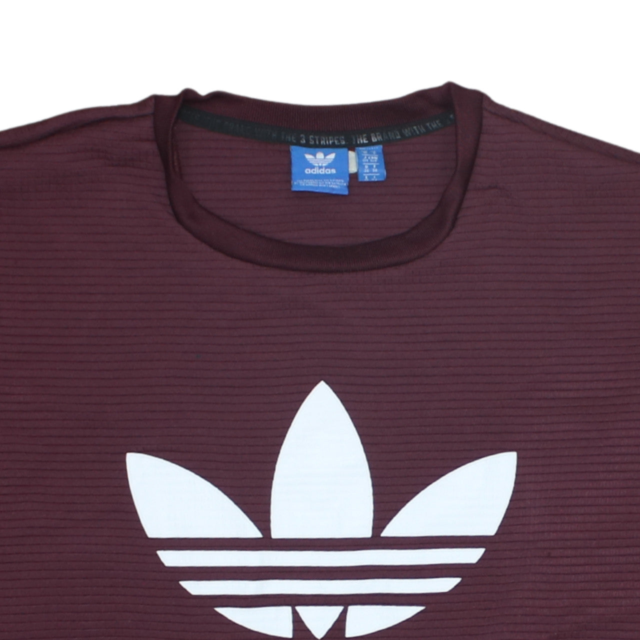 Adidas Womens Burgundy Crew Neck Long Sleeve Sweatshirt Size 10
