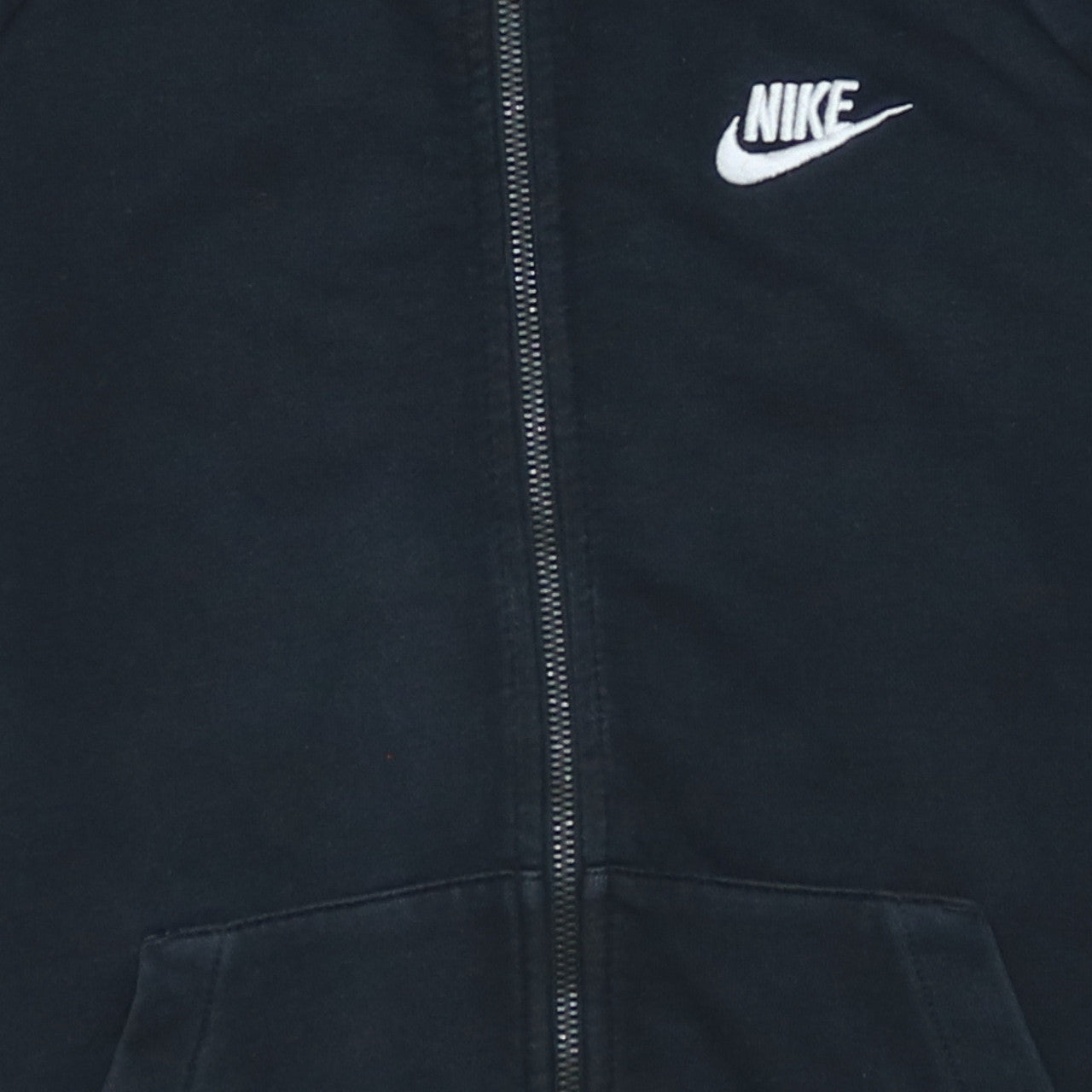 Nike Womens Black Full Zip Hoodie Small Fleece Hooded Sweatshirt