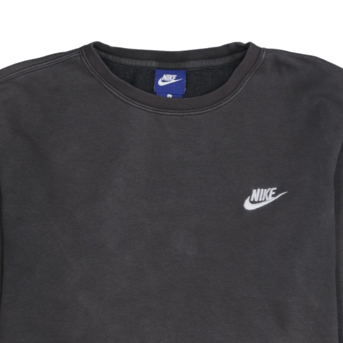 Nike Men's Grey Small Crew Neck Pullover Sweatshirt