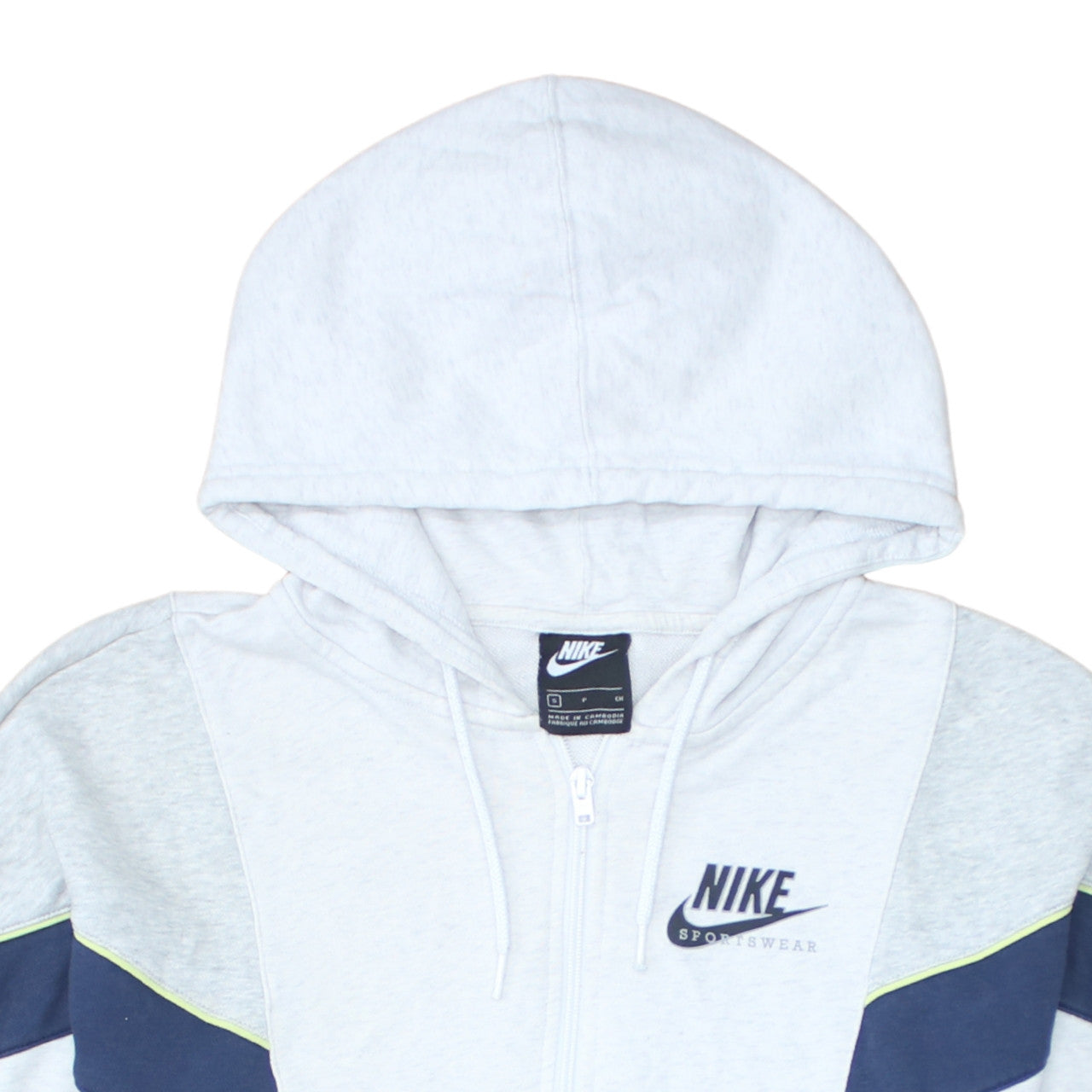 Nike Women’s Grey Full Zip Sportswear Hoodie Size S