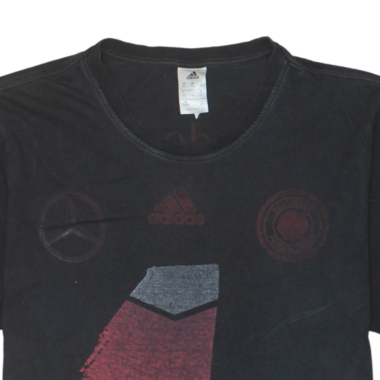 Adidas Men's Black XL Graphic Sports T-Shirt Mercedes-Benz Germany