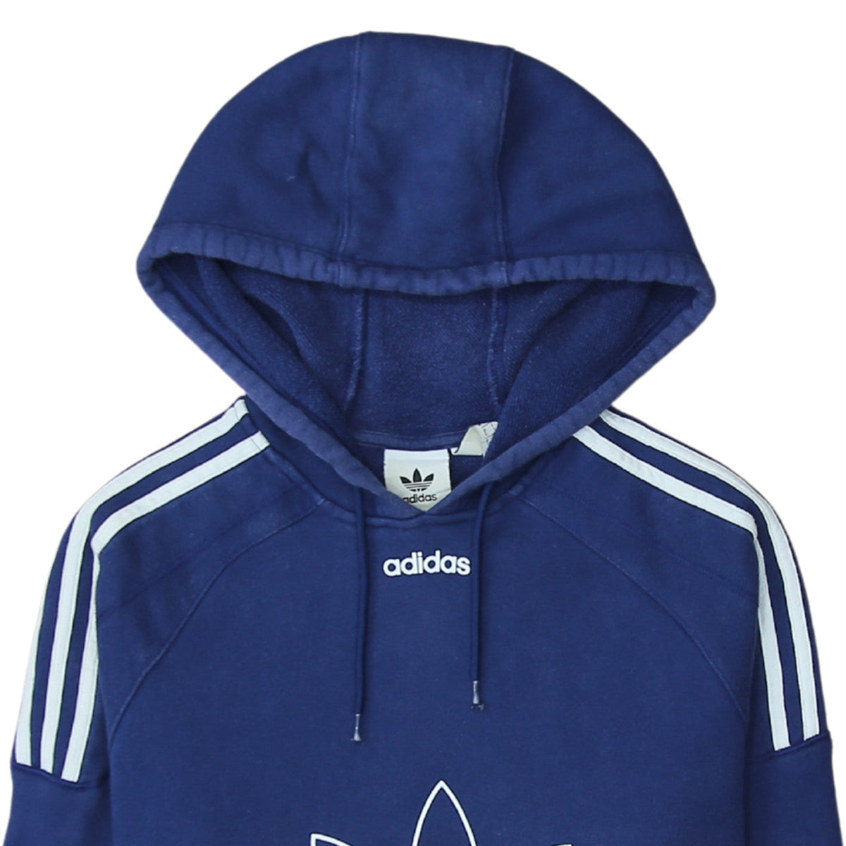 Adidas Men's Blue Pullover Hoodie Small Regular Fit Fleece Sportswear