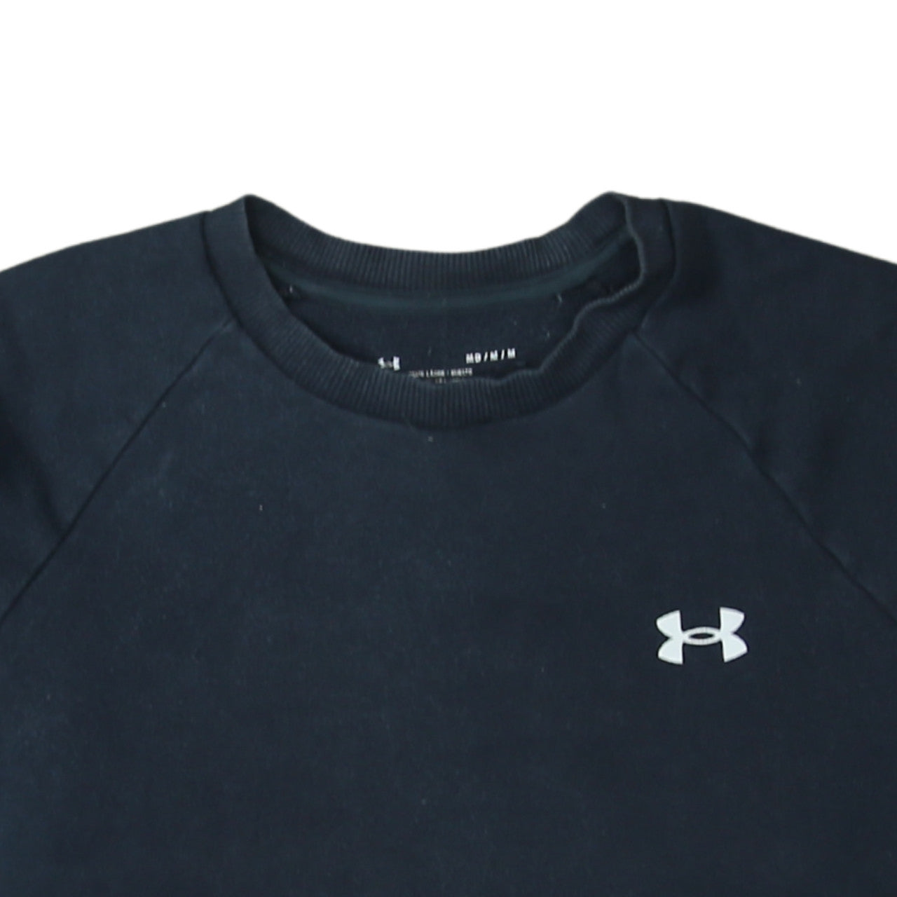 Under Armour Mens Black M Pullover Crew Neck Fleece Sweatshirt