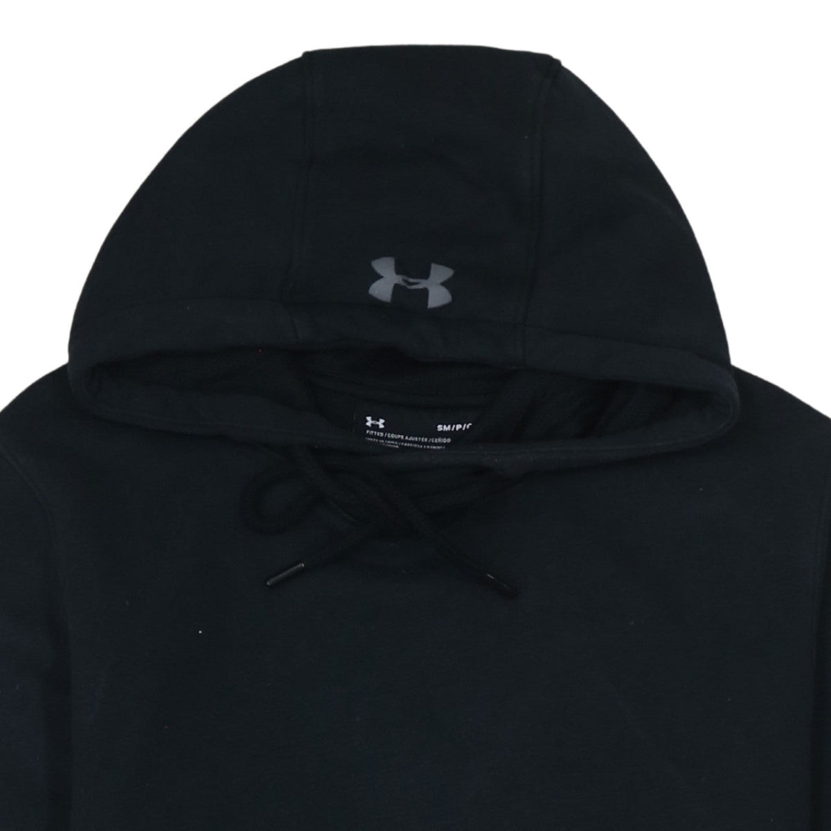 Under Armour Men’s Black ColdGear Pullover Hoodie Size S Fitted