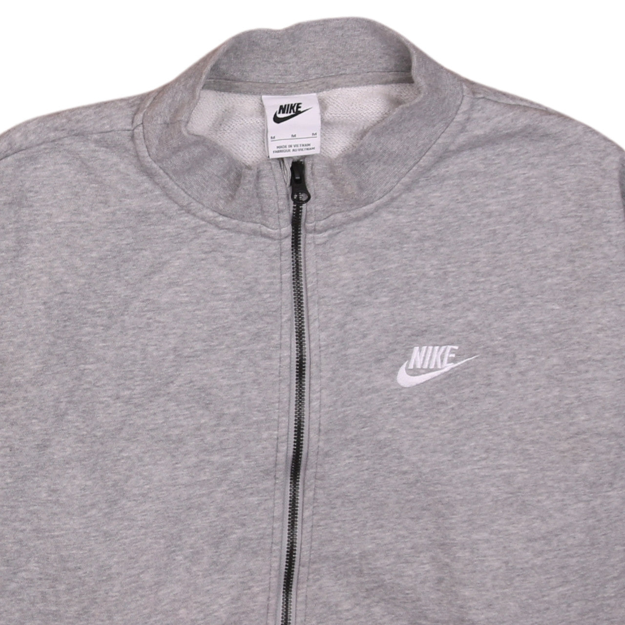 Nike Women's Grey Full Zip Sweatshirt Hoodie M - Classic Casual Style