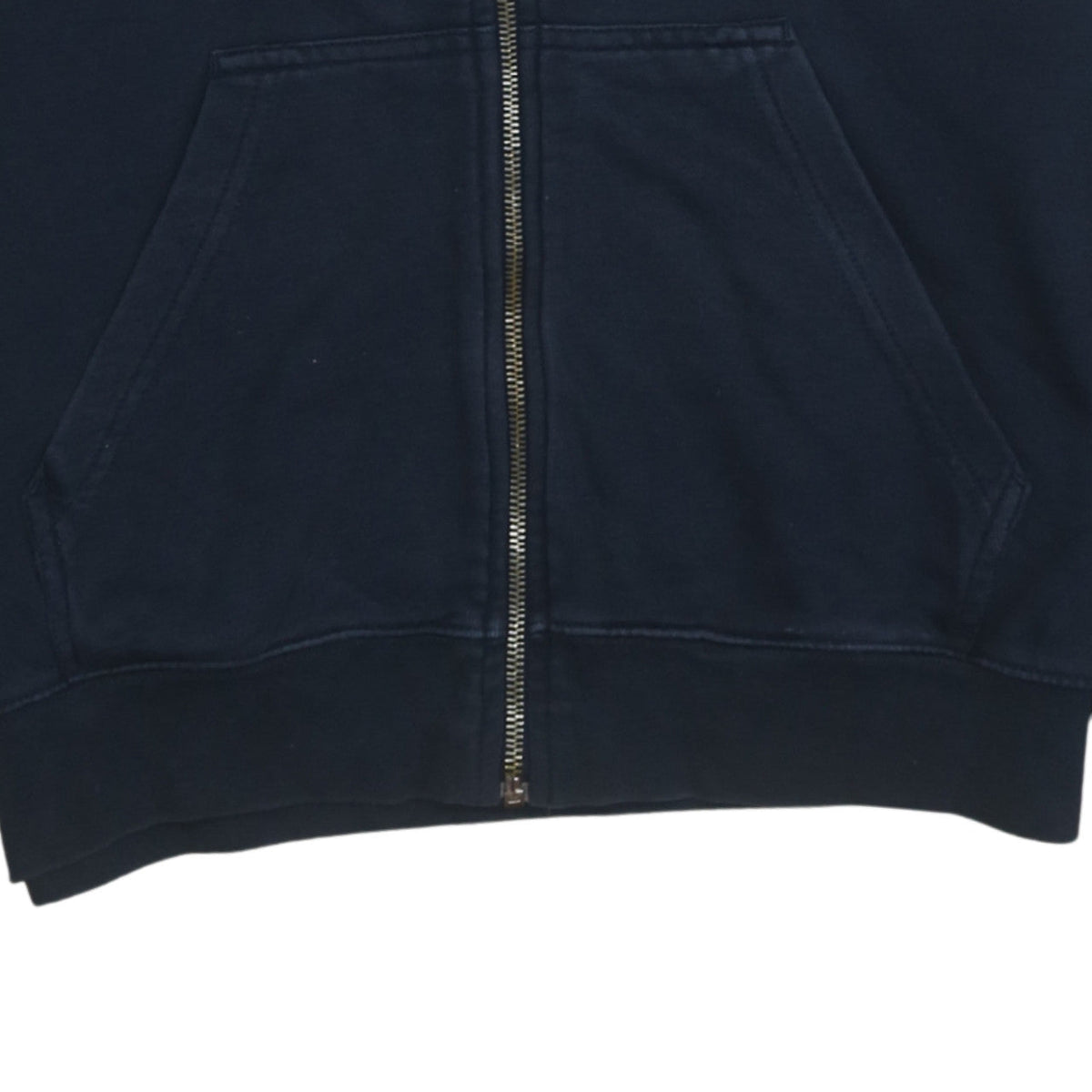 Champion Men's Blue Full Zip Collared Sweatshirt Size L