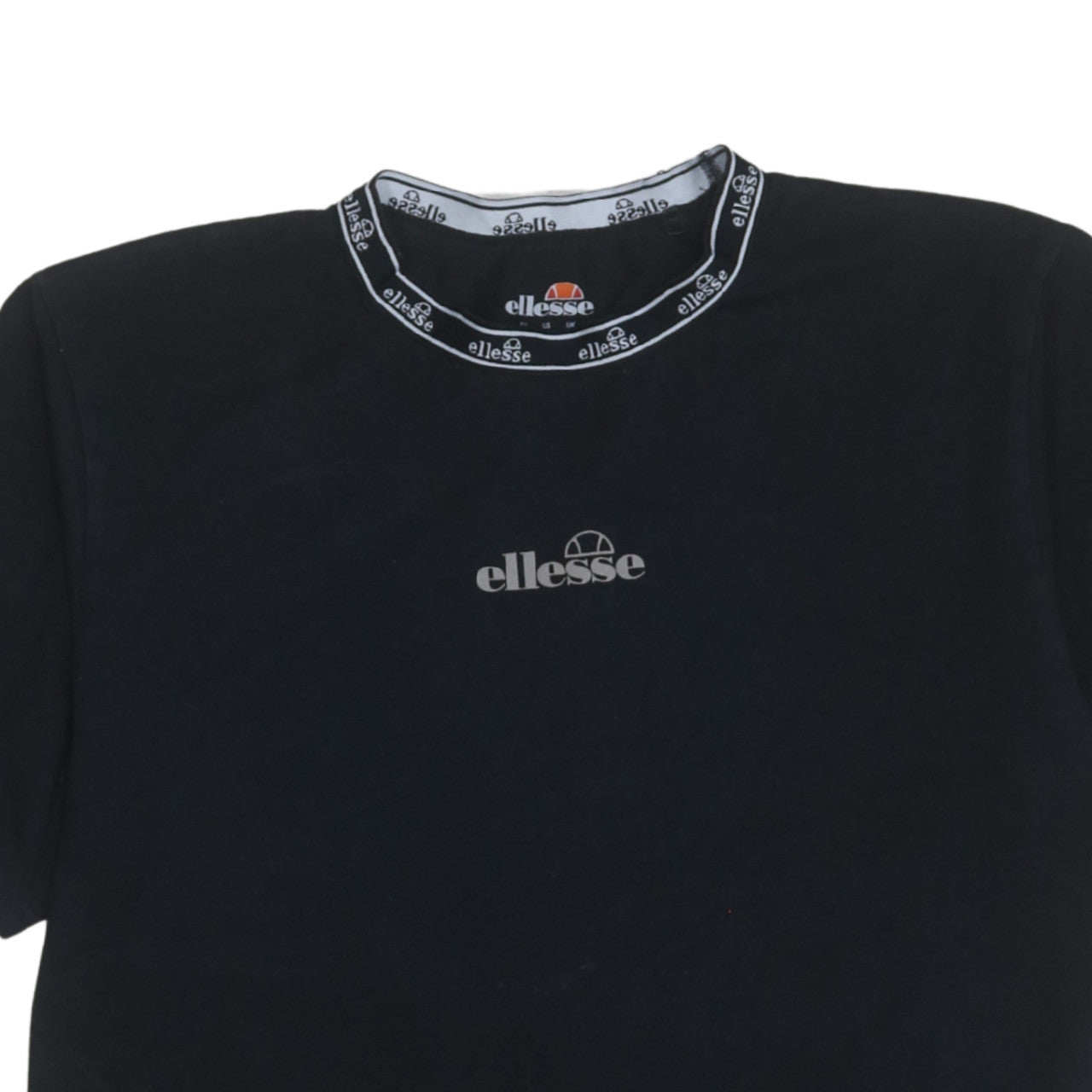 Ellesse Men's Black Short Sleeve Crew Neck Logo T-Shirt Size L