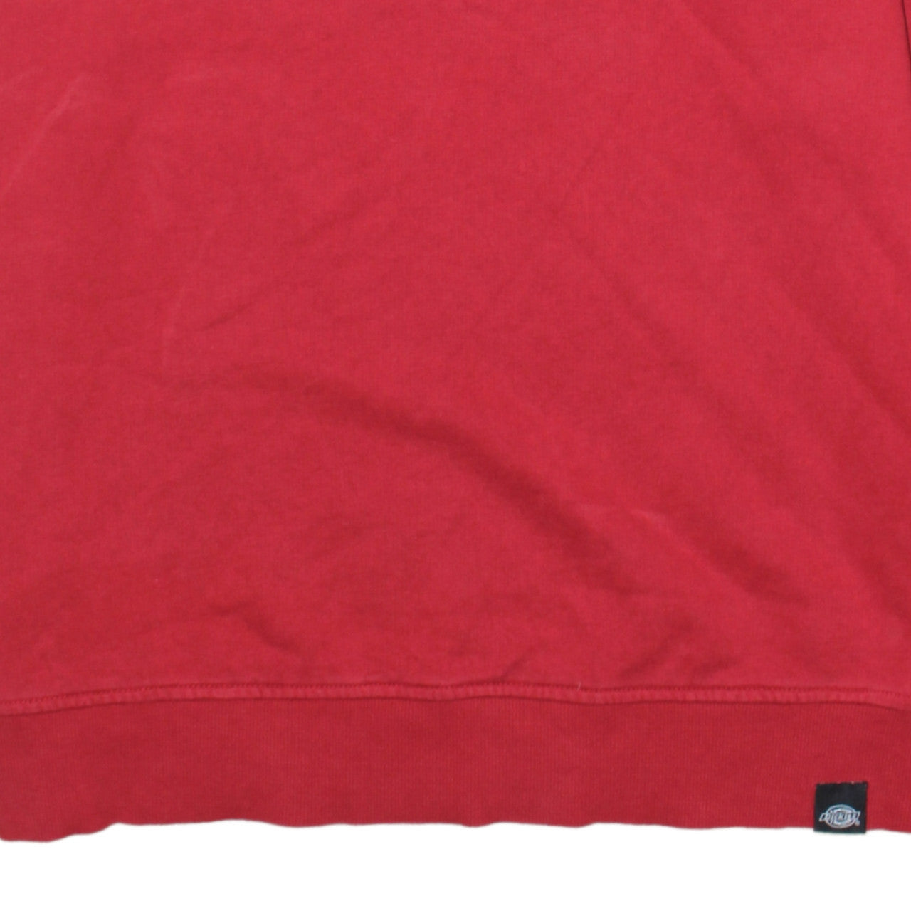 Dickies Boys Red XL Pullover Sweatshirt Logo Graphic Cotton Crew Neck