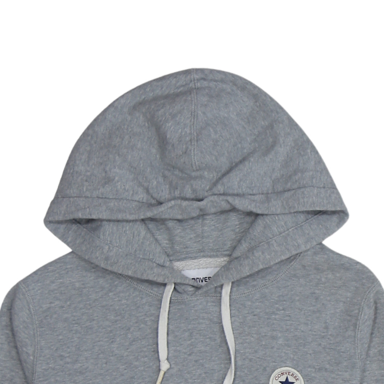 Converse Boys Grey Pullover Hoodie Size S Fleece Logo Sweatshirt
