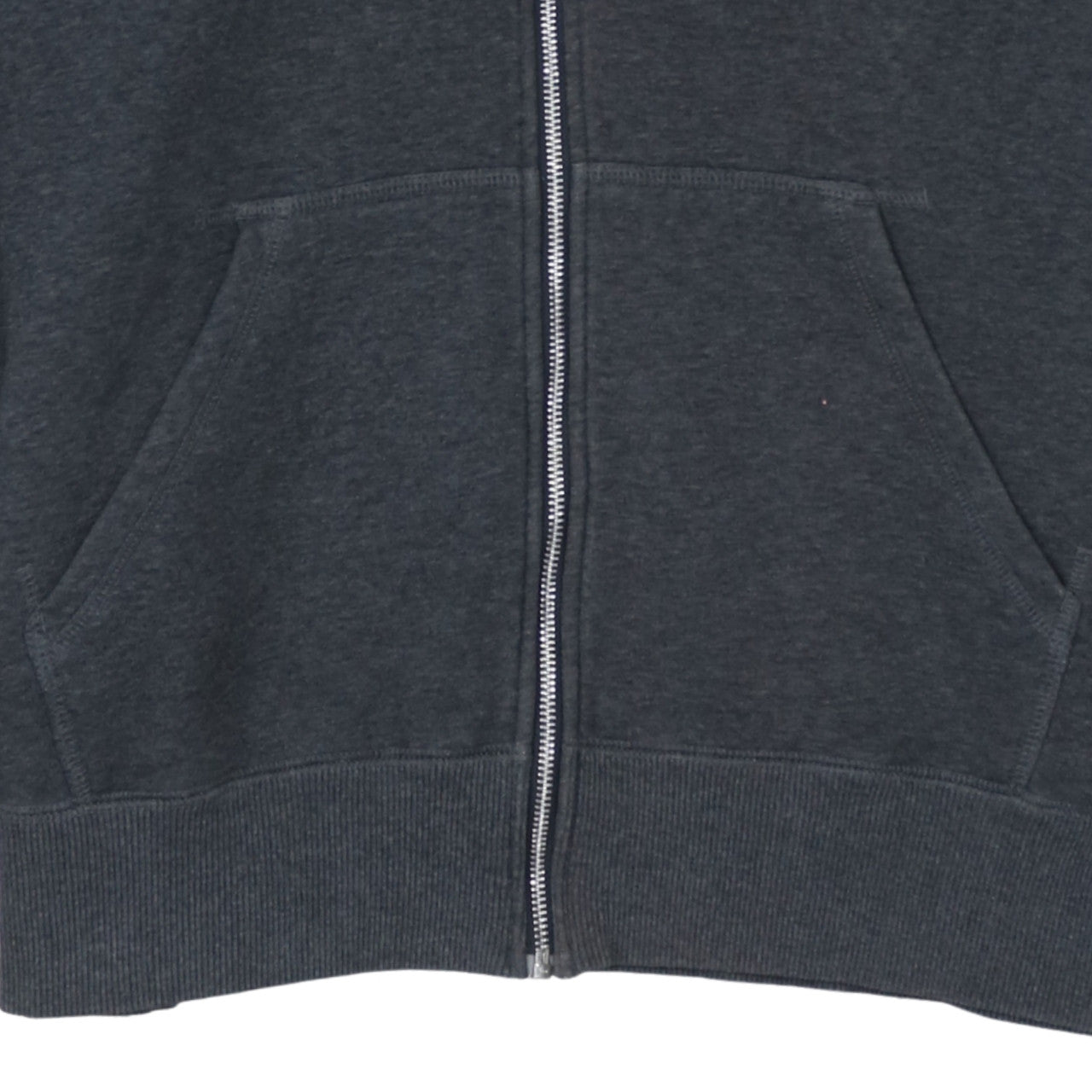 Nike Men's Grey Full Zip Hoodie XL Cotton Blend Sportswear