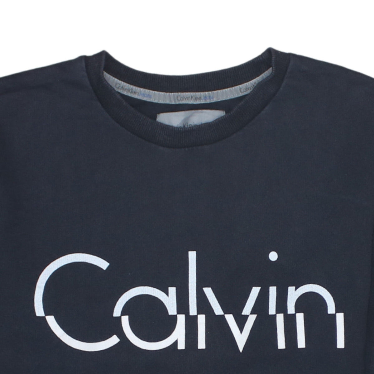 Calvin Klein Jeans Men's Black Logo Pullover Sweatshirt Size S