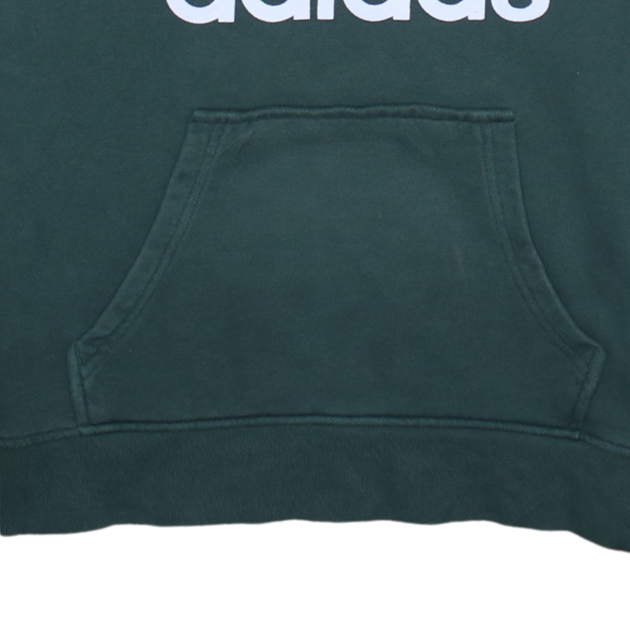Adidas Womens Green Trefoil Logo Pullover Hoodie Size 10