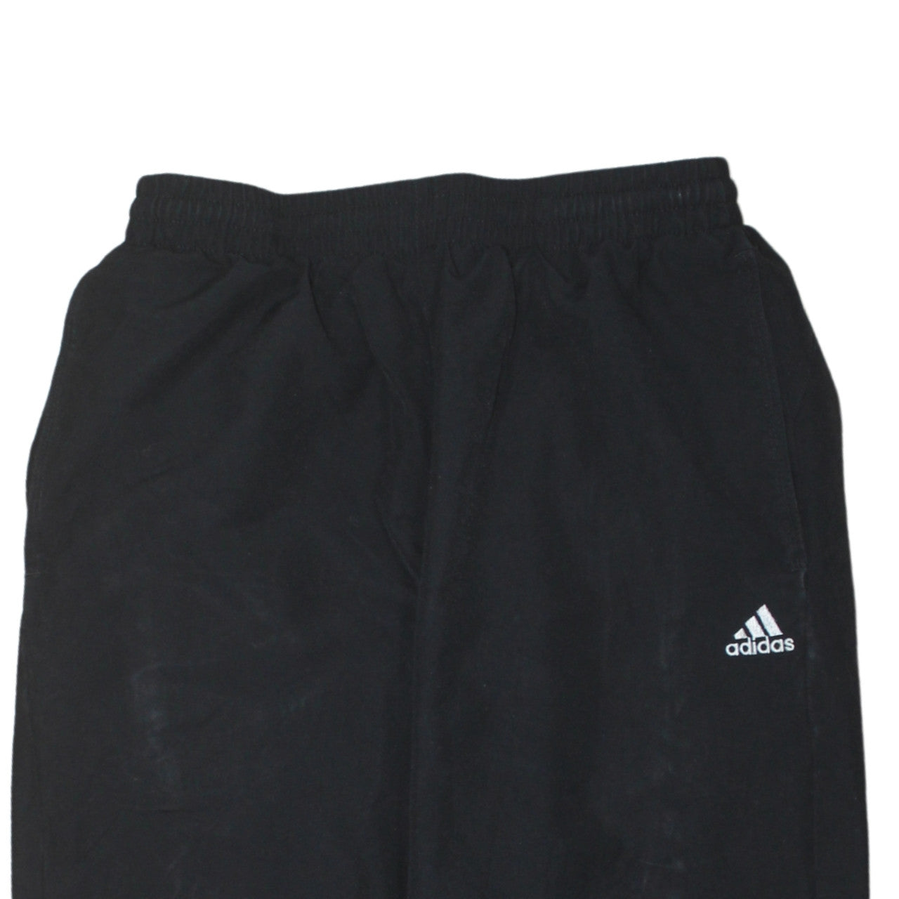 adidas Boys Black Track Pants 13-14 Years Elastic Waist Moisture Wicking