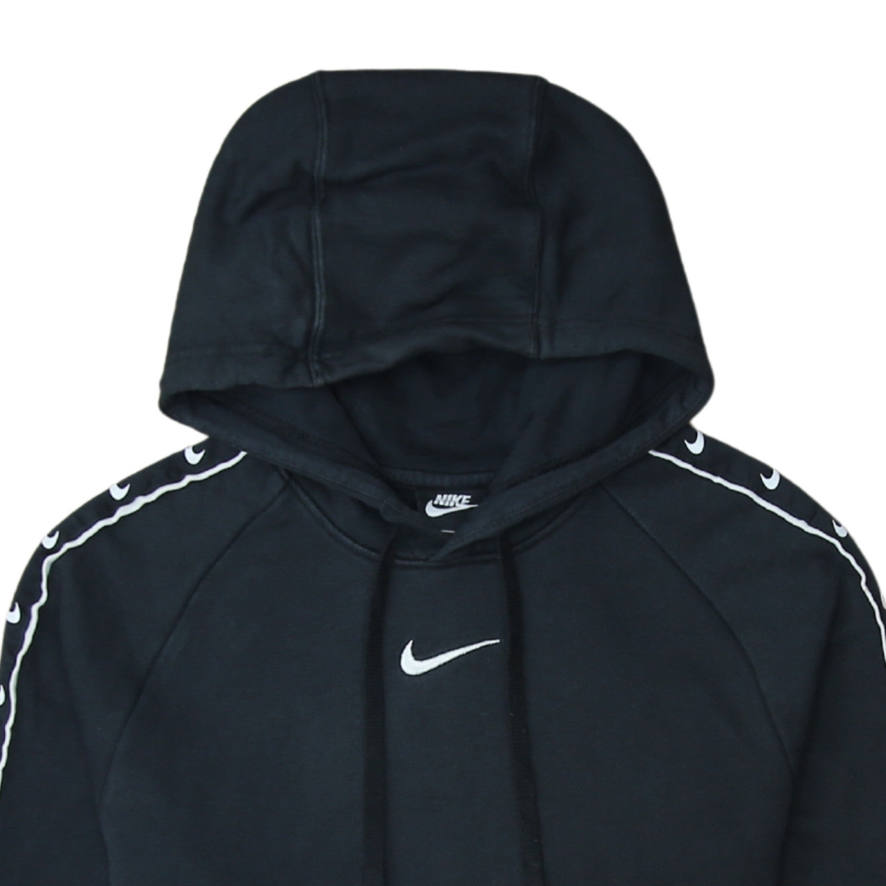 Nike Men’s Black Pullover Hoodie XS Logo Sleeve Sportswear