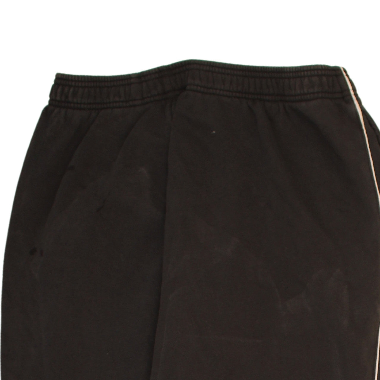 Adidas Men's Black Track Pants L Fleece Side Stripe Activewear Trousers